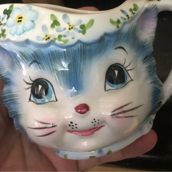 Vintage Lefton Miss Paris’s cream and sugar bowl- made in Japan- 1950’s. - Picture 12 of 14